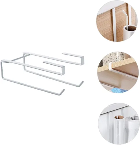 Vista 7 de Soporte para toallas de pared para baño, cocina, diseño moderno y ahorro de espacio