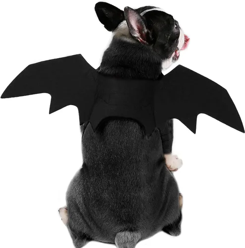 Vista 8 de Rypet - Disfraz de murciélago para perro, disfraz de mascota de Halloween, alas de murciélago para gatos y perros, XS