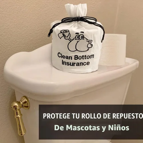 Vista 5 de Funda para rollo de papel higiénico – 9 x 5.5 pulgadas reutilizable de algodón con cierre de cordón, bolsa decorativa de papel higiénico de baño