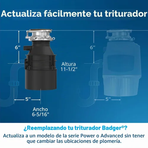 Vista 8 de InSinkErator tejón, Badger 1, 120.00 volts