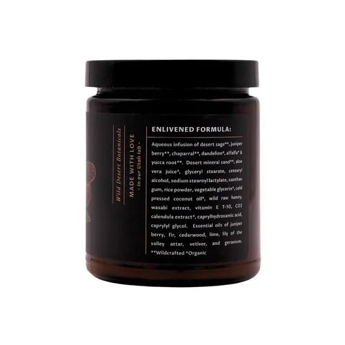 Vista 3 de Esmalte mineral rojo arena para cuerpo y cara, exfoliante profundo con arena mineral del desierto, ingredientes naturales, cuidado de la piel