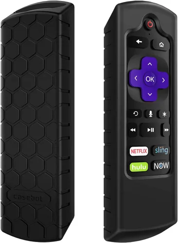 Vista 13 de CaseBot Funda de silicona para control remoto Roku Voice RCA1R/RCAL7R Verde que brilla en la oscuridad