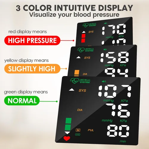Vista 4 de Double love Monitor de Presión Arterial de Muñeca con Pantalla LED, Pantalla Táctil, Brazalete de Presión Arterial de Muñeca 99x2 Memoria de Lectura