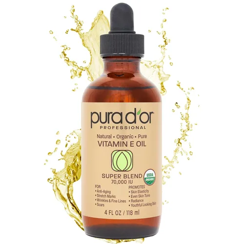 Vista 5 de PURA D'OR Aceite de ricino orgánico (4 onzas + 2 cepillos prellenados de pestañas y cejas de tiempo limitado) 100% puro, prensado en frío, suero