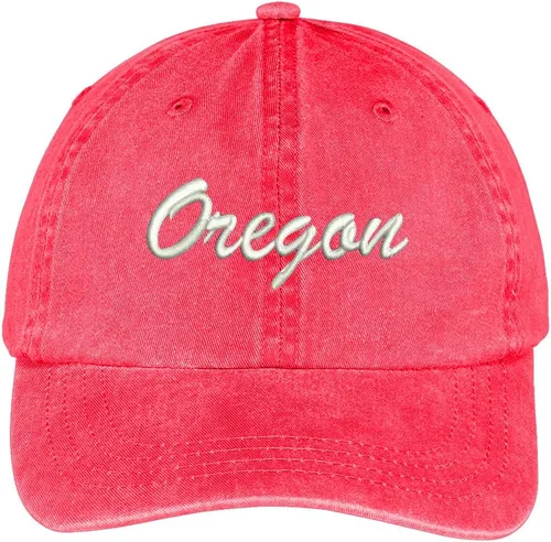 Vista 4 de Trendy Apparel Shop Oregon State Embroidered Low Profile Adjustable Cotton Cap