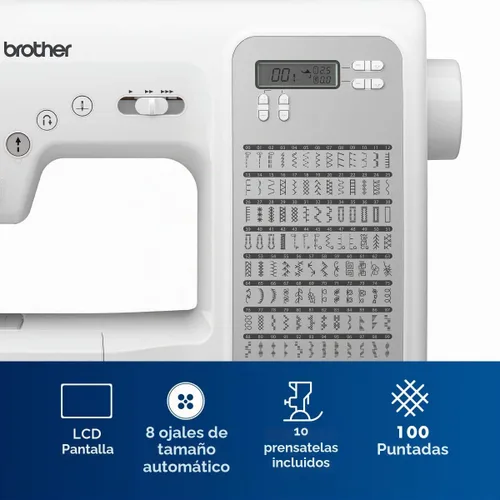 Vista 3 de Brother CP100X - Máquina de coser y hacer acolchados computarizada
