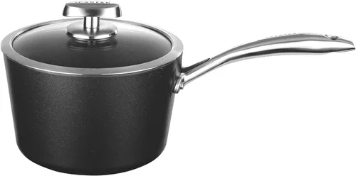 Vista 8 de Scanpan Pro IQ - Cacerola antiadherente cubierta de 2 cuartos de galón, compatible con todas las estufas, lista para inducción, apta para utensilios
