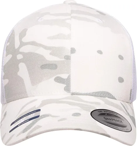 Vista 2 de Yupoong Gorra de camionero retro Multicam de Yp Classics Alpine/Blanco