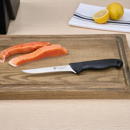 Vista 8 de Restaurantware Sensei - Cuchillo para deshuesar de 6 pulgadas con pines codificados de colores, cuchillo de acero alemán negro resistente a