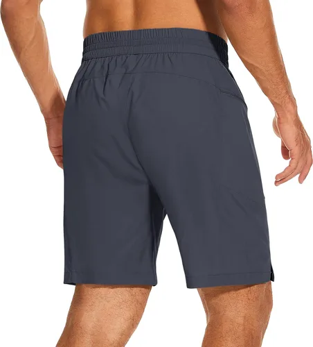Vista 3 de JIKEIMYE Swim Trunks Men Quick Dry Board Shorts with Zipper Pockets Bathing Suit Beach Shorts for Men with Mesh Lining