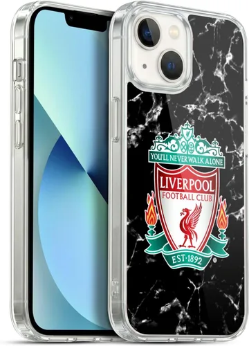 Vista 117 de Oficial LIVERPOOL Football Club 2017/18 Mármol Soft Gel Case para iPhone de Apple 7 Plus/8 PLUS Escudo negro.