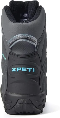 Vista 4 de XPETI Botas de senderismo para mujer Thermator Mid High Top impermeables para exteriores