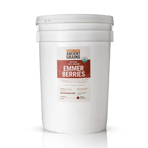 Vista 8 de Grand Teton - Granos antiguos de trigo emmer, 100% bayas orgánicas, bayas de trigo emmer orgánico de grado alimenticio premium, trigo farro