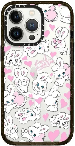 Vista 285 de CASETiFY Funda Impact para iPhone 13 [Protección contra caídas de grado militar 4X de 8.2 pies/Compatible con Magsafe] - #1 Mom - Transparente