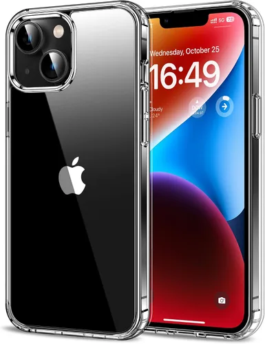 Vista 241 de HOOMIL Funda para iPhone 7 Plus/iPhone 8 Plus de 5.5 Pulgadas, sin amarillamiento, protección contra caídas, cubierta trasera dura transparente