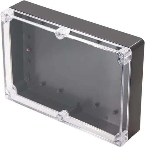 Vista 19 de Caja de proyecto IP65 Caja de conexiones impermeable ABS cajas eléctricas negras para bricolaje, Estuche electrónico para proyectos de energía, Caja