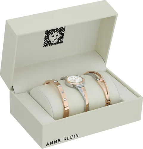 Vista 2 de Anne Klein AK/2245 - Juego de reloj de pulsera con detalles de cristal prémium para mujer