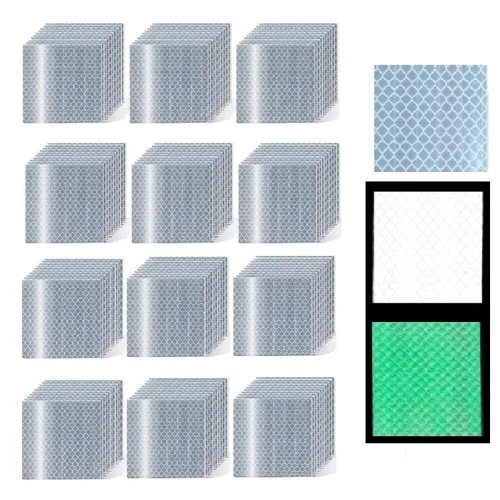 Vista 130 de Pegatinas reflectantes 1 pulgada de diámetro Redondas Reflectoras, Cinta adhesiva impermeable al aire libre de alta visibilidad (80 piezas)