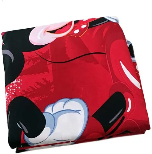 Vista 7 de 100% algodón para niños, reversible, estampado de Mickey Mouse para parejas, juego de ropa de cama de 2 piezas con cierre de cremallera, individual
