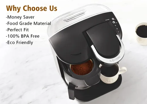 Vista 6 de Filtro de café reutilizable K Duo solo para cafeteras K-Duo Essentials y K-Duo - Filtros de café para cesta de jarra, accesorios reutilizables
