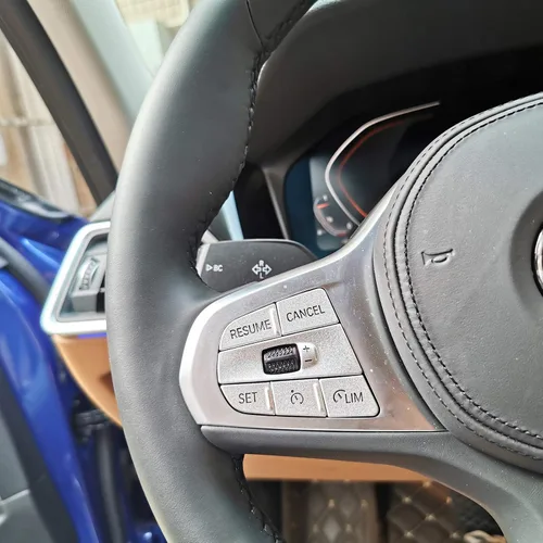 Vista 3 de Adhesivo para el marco del botón del volante del coche para BMW 3 4 5 Series G28 G20 G22 G30 Z4 G29 X5 G05 X6 G06 X7 G07 6 Series GT G32