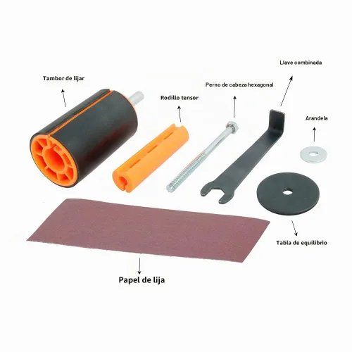 Vista 3 de O'Skool - Kit de tambor de lijado de 2" x 3" para taladradoras y taladros manuales
