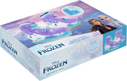 Vista 2 de Hedstrom Disney - Patines de hielo ajustables talla juvenil 12-2, Disney Frozen 2, morado, (40-80002WC)