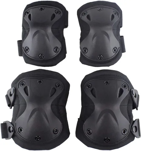 Vista 14 de Rodilleras tácticas de camuflaje y coderas para Airsoft Paintball Caza Ejército Patín Deportes al aire libre