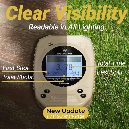 Vista 3 de Shot Timer with Belt Clip - 2025 Upgraded Shot Timer for Shooting Competition, Dry Fire Practice, Ideal for IPSC, IDPA, USPSA