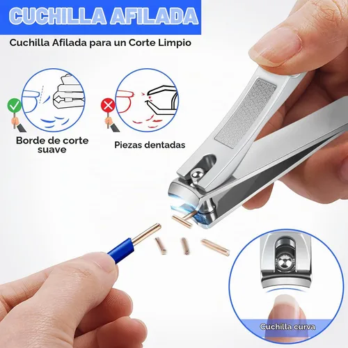 Vista 2 de DRMODE Cortaúñas de dedo para adultos, paquete de 2 cortaúñas para hombres Paquete de 2 - plata