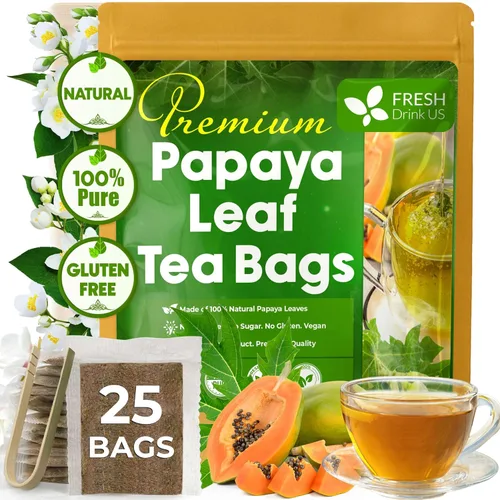Vista 24 de FreshDrinkUS, 40 bolsas de té de raíz de bardana premium, 100% natural y puro de raíz de bardana. Fabricado con bolsas de té de material natural.