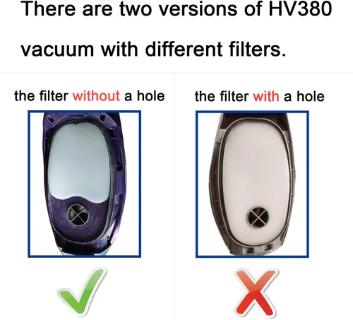 Vista 3 de Juego de filtros de vacío para Shark Rocket DuoClean HV380 HV380W HV381 HV382 HV384Q UV380 ZS360 ZS361C ZS362, 4 filtros de espuma y fieltro, 4