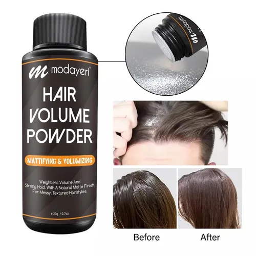 Vista 2 de Polvo voluminizador para el cabello: volumen ligero y fuerte sujeción, con un acabado mate natural, para peinados desordenados, texturizados