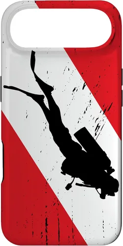 Vista 27 de Funda de buceo para iPhone 17, regalos de buceo, diseño vintage de buceo