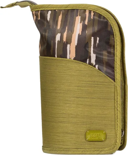 Vista 7 de Lug Soporte para brochas de maquillaje de viaje para canoa para, Gris jaspeado, Soporte para brochas de maquillaje de viaje en cano