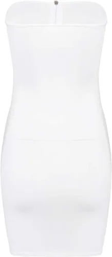 Vista 4 de iiniim Minivestido largo sin tirantes de una pieza para mujer