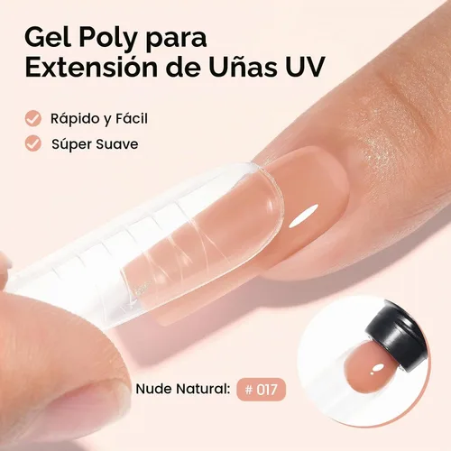 Vista 2 de GELLEN - Gel de polietileno desnudo, constructor de gel de extensión de uñas, HEMA y TPO y sin TMPTA