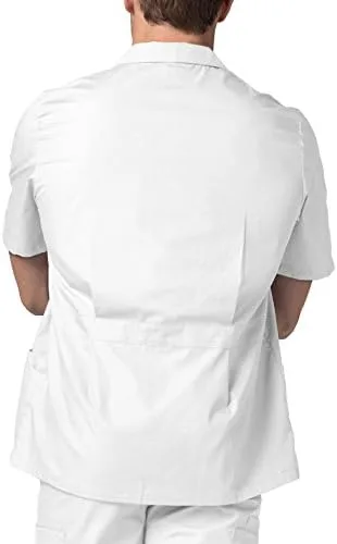 Vista 2 de Adar Universal Scrubs - Chaqueta de manga corta con cremallera para hombre
