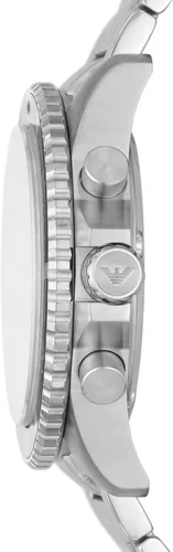 Vista 3 de Emporio Armani World Explorer Dive-Inspired Men's Watch with Stainless Steel, Silicone or Leather Band