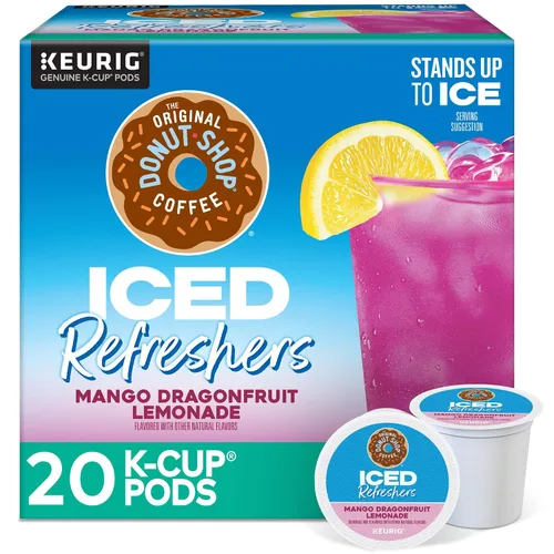 Vista 24 de The Original Donut Shop Iced Refreshers, Berry Chill, Brew Over Ice Cápsulas Keurig K-Cup de una sola porción, 60 unidades (6 paquetes de 10)