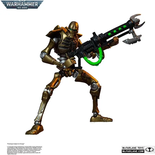 Vista 2 de McFarlane Toys Warhammer 40,000 Necron Warrior - Figura de acción de 7 pulgadas