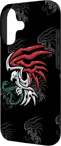 Vista 2 de Bandera de México - Funda estilo tribal del escudo de armas mexicano para iPhone 17