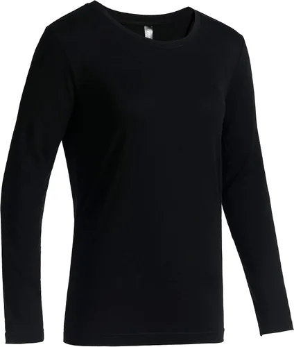 Vista 5 de Camiseta 100 lana merino para mujer capa base de manga larga resistente al olor para exteriores