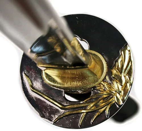 Vista 2 de Ace Martial Arts espada katana samurai clásica, artesanal, afilada, espada musha