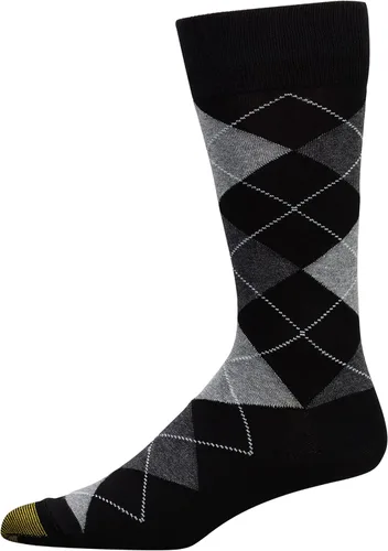 Vista 3 de GOLDTOE Calcetines Carlyle Argyle Crew para hombre, paquete de 3