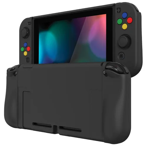 Vista 97 de PlayVital AlterGrips Ergonomic Grips Cover for Nintendo Switch, [2 Design] Interchangeable Comfort Dockable Protective Case with Screen Protector &