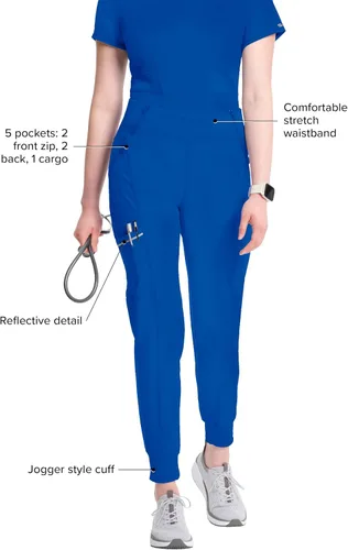 Vista 3 de Cherokee Infinity - Pantalón de pierna recta para corredores, quirúrgicos