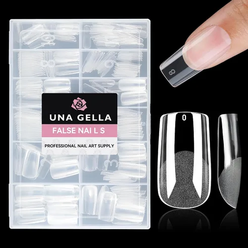 Vista 18 de UNA GELLA Pegamento de uñas de gel 6 en 1 para puntas de uñas transparentes