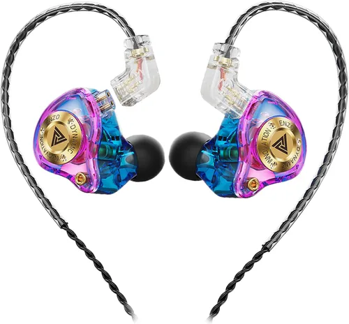 Vista 13 de Piluyaa Auriculares con cable para juegos IEM con 1DD, QKZ ENZO en el oído, auriculares de alta fidelidad, sonido de graves con nuevo controlador