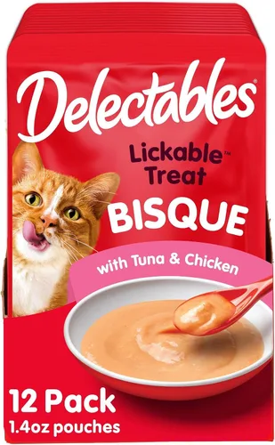 Vista 13 de Hartz Delectables - Golosinas húmedas para gatos, atún, 12 unidades - 3270011057
